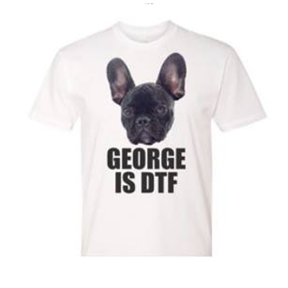 Cherub George is DTF Tour band dog fan tee merch